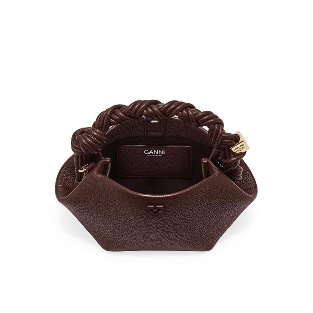 Ganni Women Mini Bou Bag In Garnet Brown - Picture 4 of 4